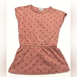 Oeuf girl’s organic pima cotton floral dress.  size 18M.